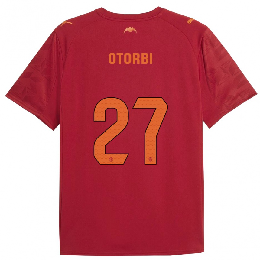 גברים כדורגל David Otorbi #27 אדום כתום הרחק ג'רזי 2025/26