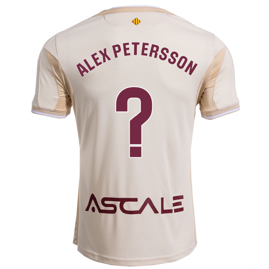 גברים כדורגל Max Alex Petersson #0 לבן שמנת בורדו הרחק ג'רזי 2025/26