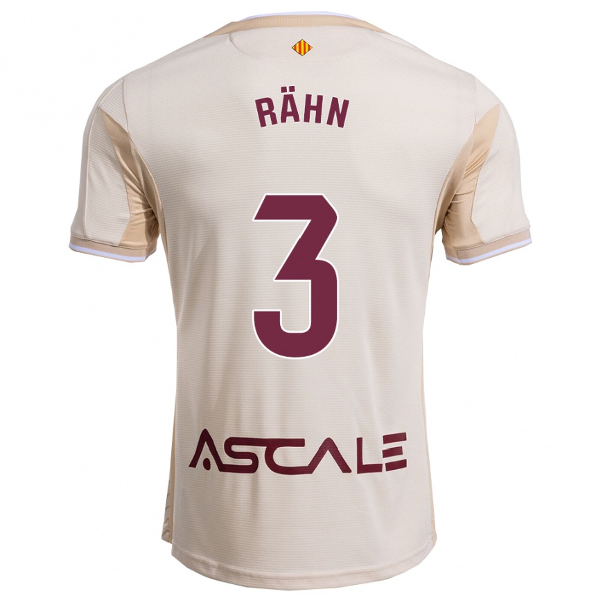 גברים כדורגל Ronan Rähn #3 לבן שמנת בורדו הרחק ג'רזי 2025/26