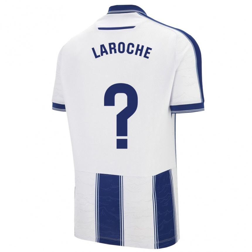 גברים כדורגל Xavier Laroche #0 כחול נייבי לבן הרחק ג'רזי 2025/26