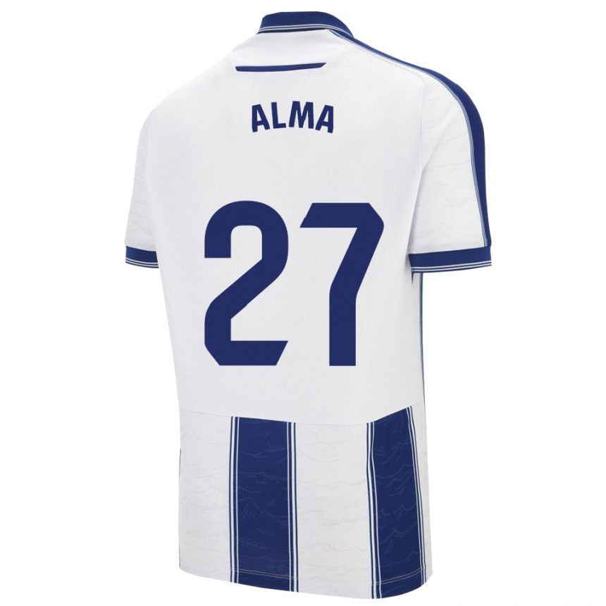 גברים כדורגל Alma Velasco #27 כחול נייבי לבן הרחק ג'רזי 2025/26