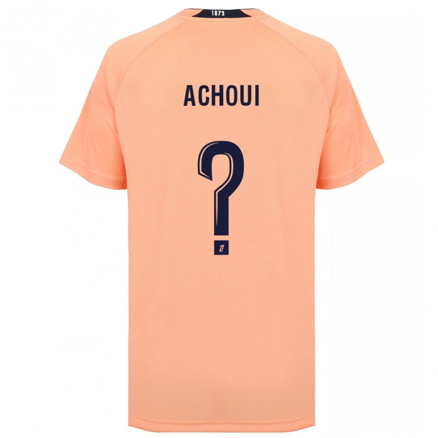 גברים כדורגל Djibril Achoui #0 כתום כחול הרחק ג'רזי 2025/26