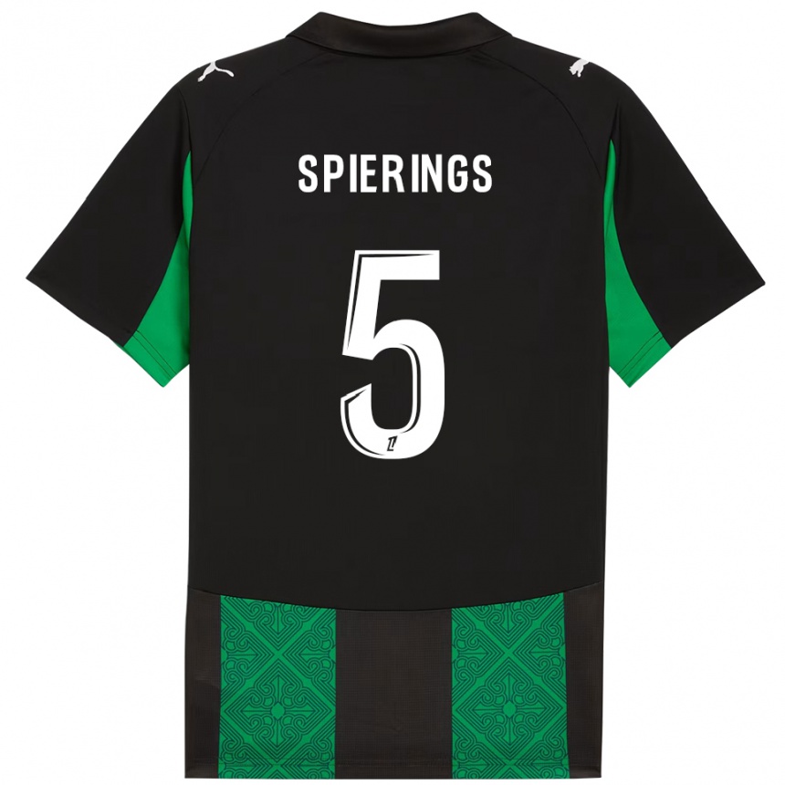 גברים כדורגל סטיין ספירינגס #5 שחור ירוק הרחק ג'רזי 2025/26