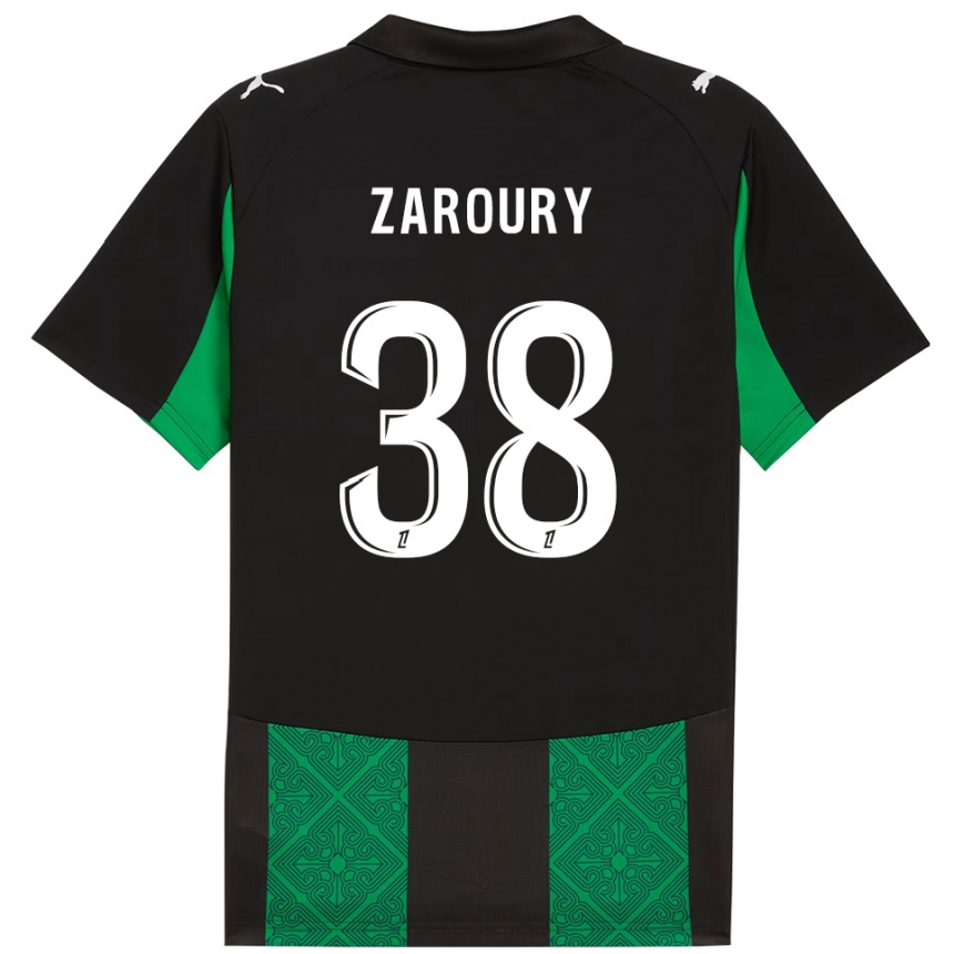 גברים כדורגל אנס אלזרורי #38 שחור ירוק הרחק ג'רזי 2025/26