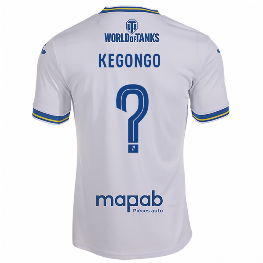 גברים כדורגל Clarence Kegongo #0 לבן תכלת הרחק ג'רזי 2025/26