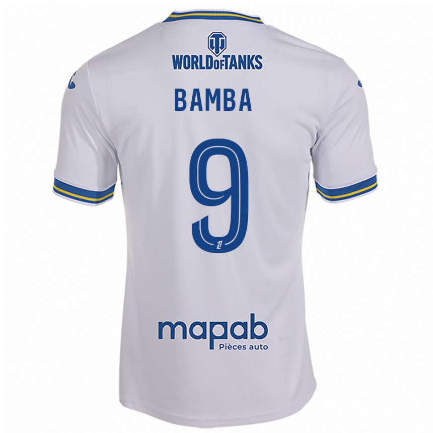גברים כדורגל Mohamed Bamba #9 לבן תכלת הרחק ג'רזי 2025/26