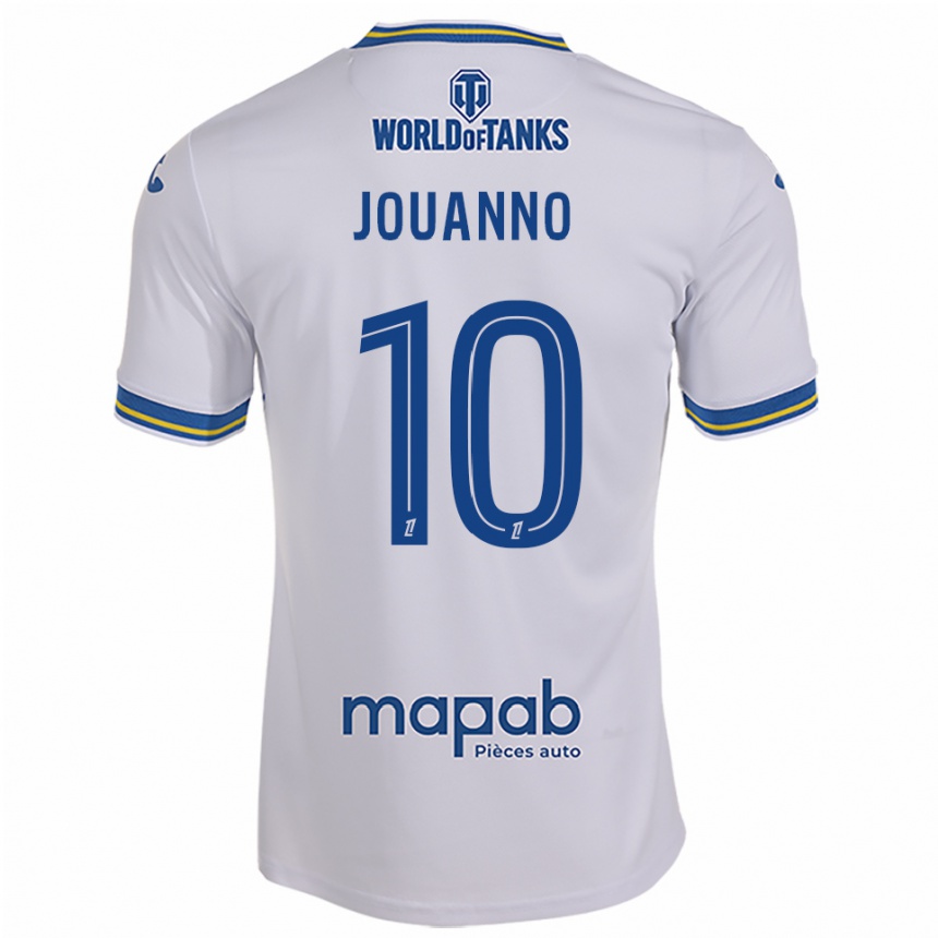 גברים כדורגל Mathilde Jouanno #10 לבן תכלת הרחק ג'רזי 2025/26