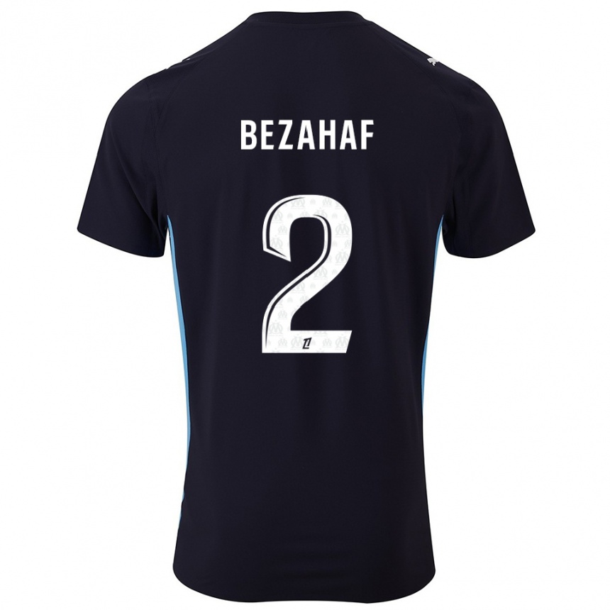 גברים כדורגל Kelyann Bezahaf #2 שחור תכלת הרחק ג'רזי 2025/26