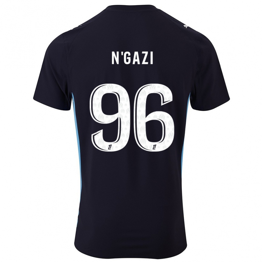 גברים כדורגל Chloé N'gazi #96 שחור תכלת הרחק ג'רזי 2025/26