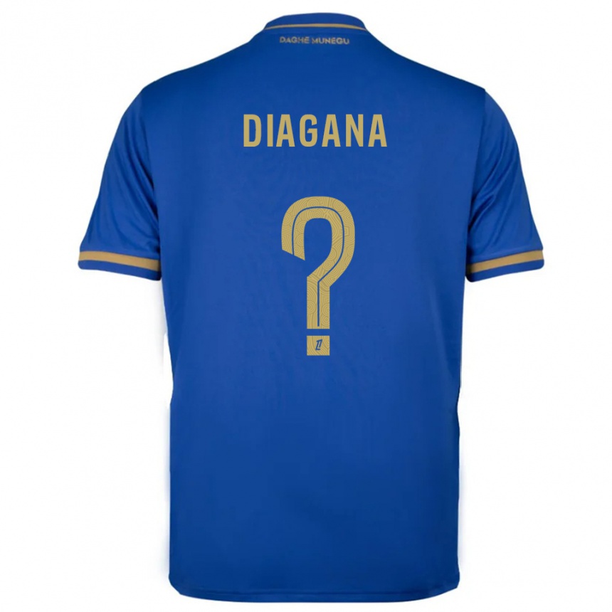 גברים כדורגל Abdoulaye Diagana #0 כחול זהב הרחק ג'רזי 2025/26