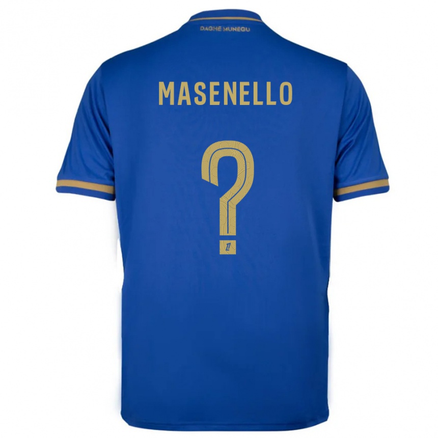 גברים כדורגל Tristan Masenello #0 כחול זהב הרחק ג'רזי 2025/26