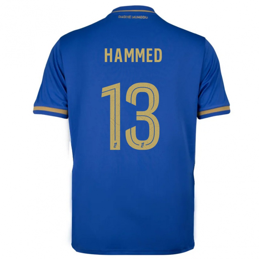 גברים כדורגל Maher Hammed #13 כחול זהב הרחק ג'רזי 2025/26