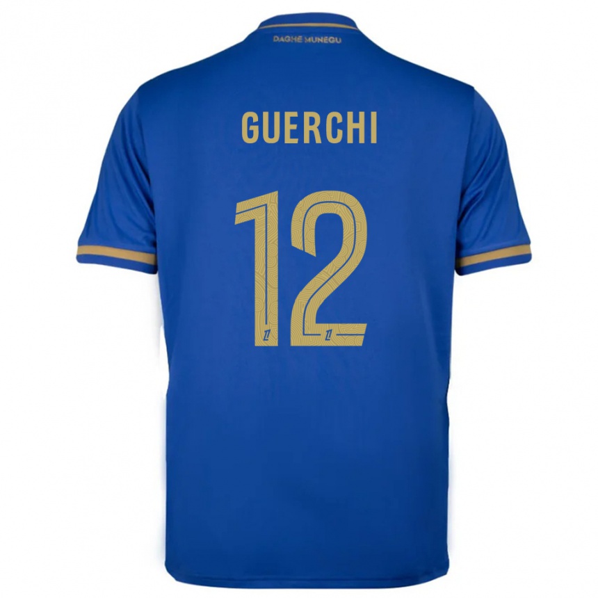 גברים כדורגל Wassim Guerchi #12 כחול זהב הרחק ג'רזי 2025/26