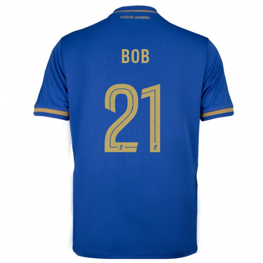 גברים כדורגל Mohamed Bob #21 כחול זהב הרחק ג'רזי 2025/26