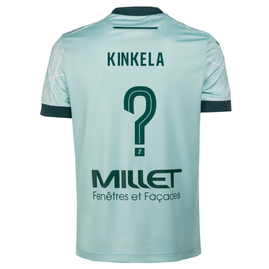 גברים כדורגל Anthony Kinkela #0 ירוק לבן הרחק ג'רזי 2025/26 גברים כדורגל Anthony Kinkela #0 ירוק לבן הרחק ג'רזי 2025/26