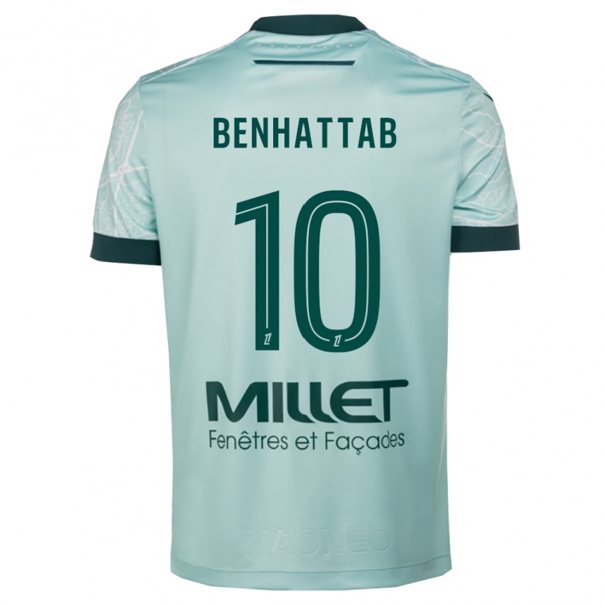 גברים כדורגל Yassine Benhattab #10 ירוק לבן הרחק ג'רזי 2025/26