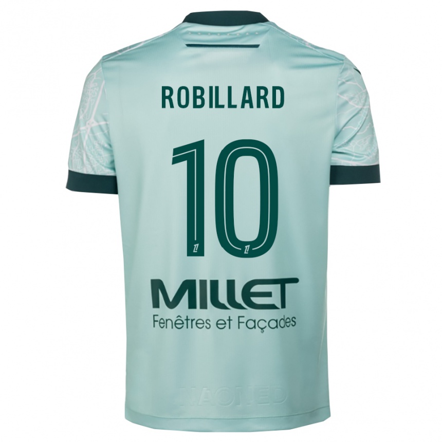 גברים כדורגל Camille Robillard #10 ירוק לבן הרחק ג'רזי 2025/26