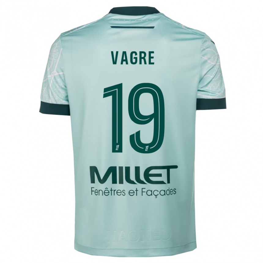 גברים כדורגל Naomie Vagre #19 ירוק לבן הרחק ג'רזי 2025/26