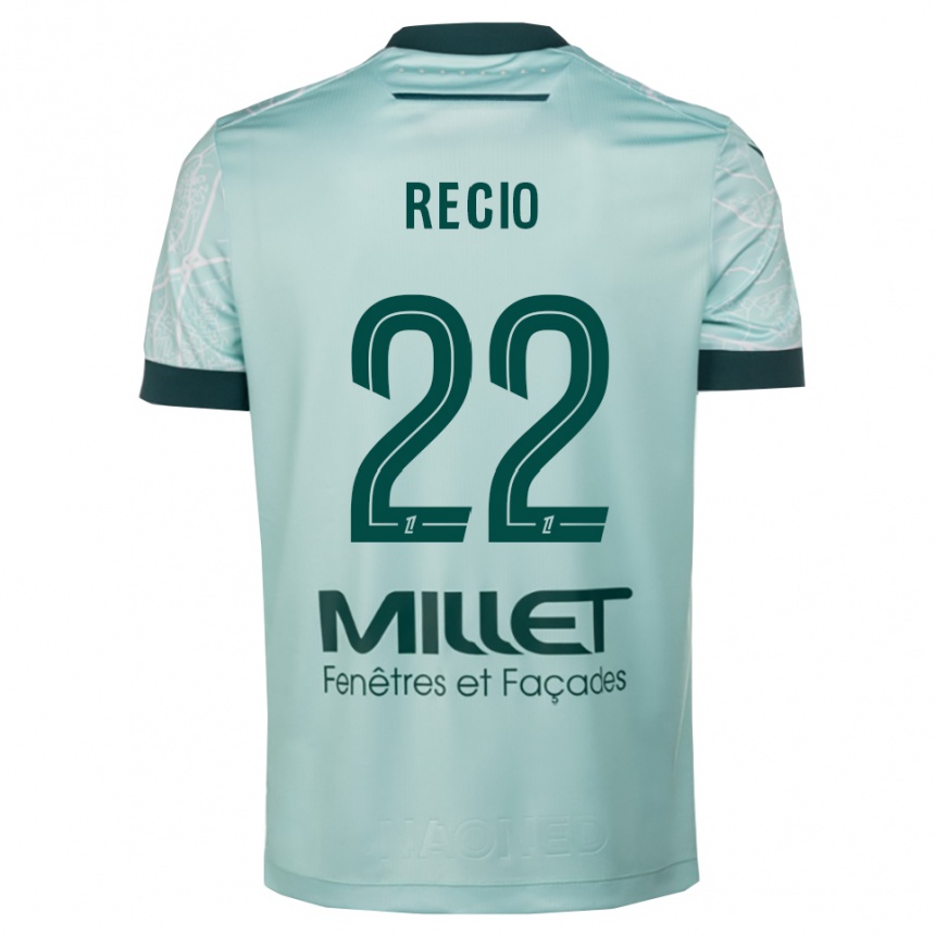 גברים כדורגל Andrea Recio #22 ירוק לבן הרחק ג'רזי 2025/26