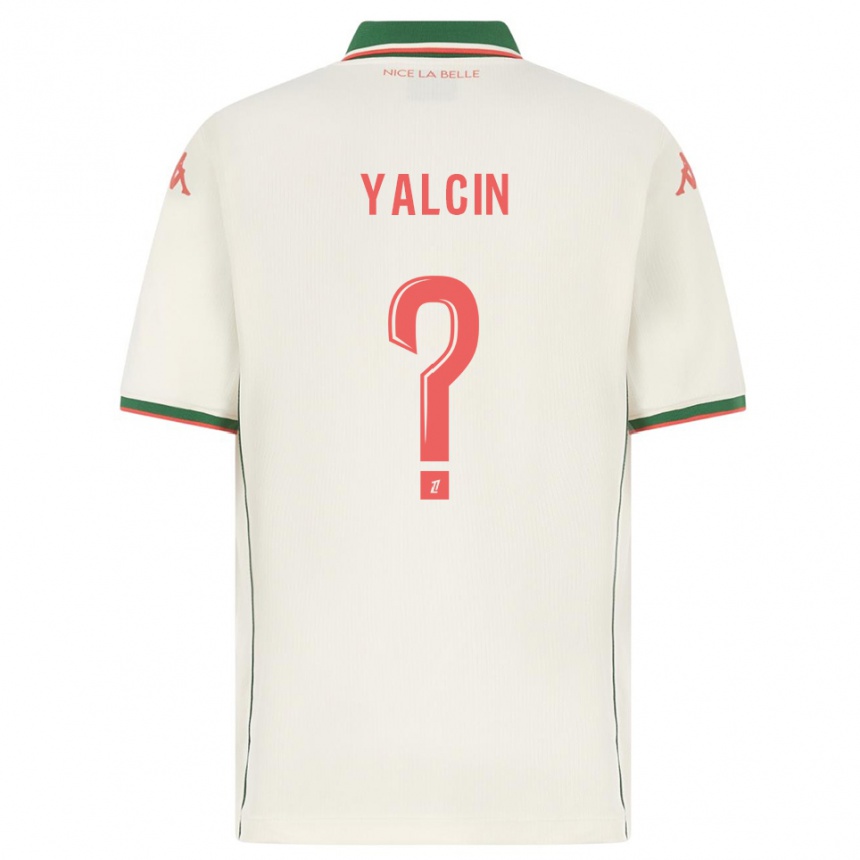 גברים כדורגל Noah Yalcin #0 לבן ירוק הרחק ג'רזי 2025/26