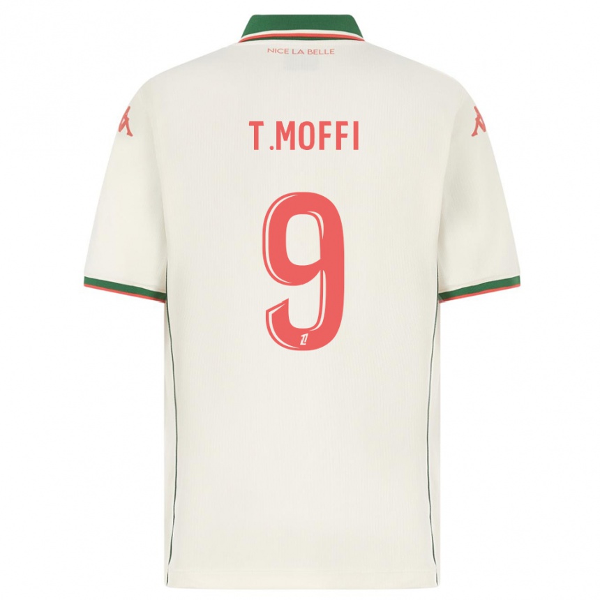 גברים כדורגל טרם מופי #9 לבן ירוק הרחק ג'רזי 2025/26