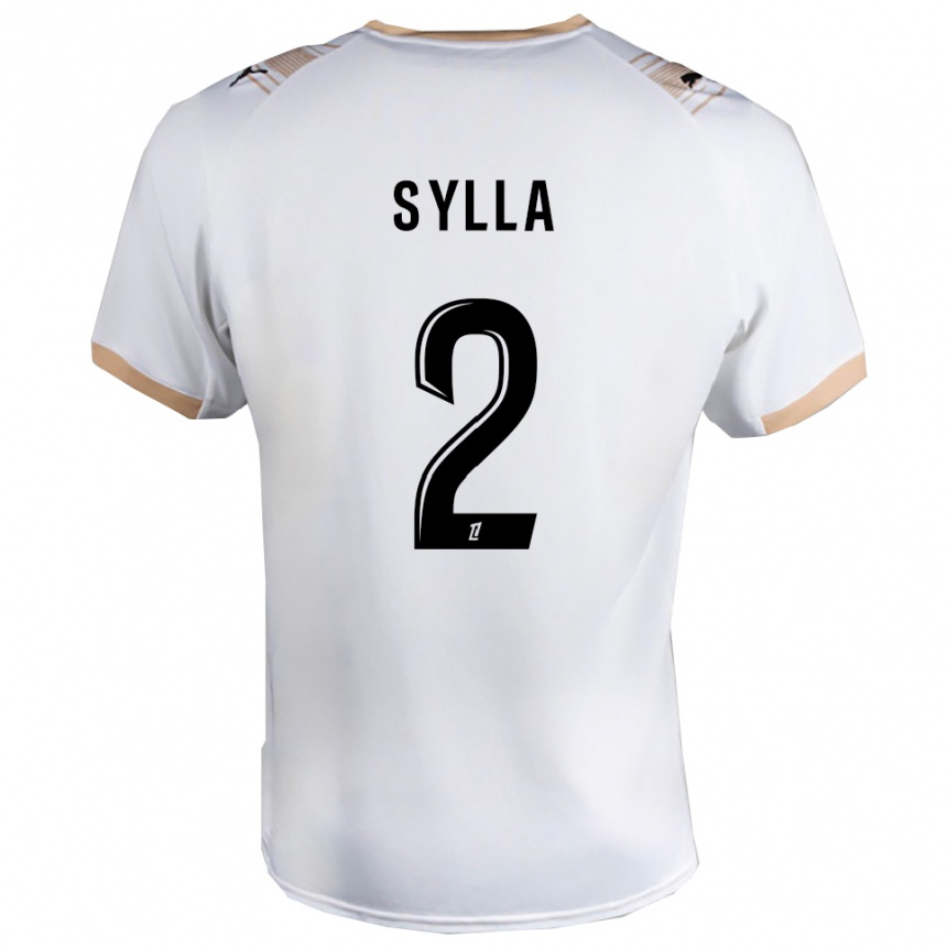 גברים כדורגל Mohamed Sylla #2 לבן שחור הרחק ג'רזי 2025/26