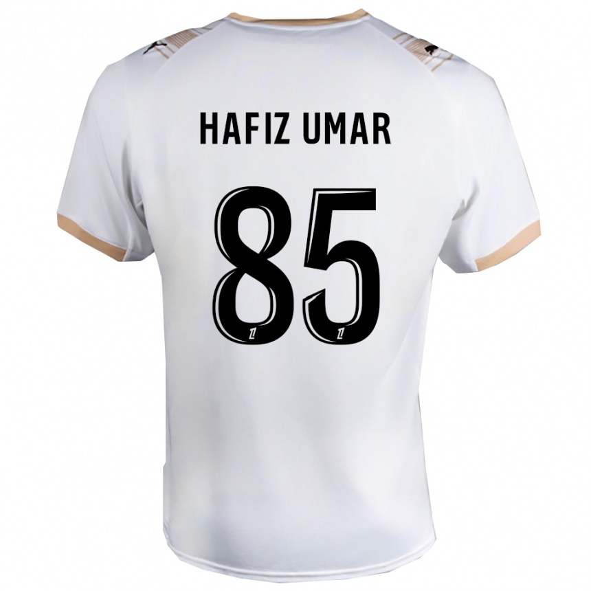 גברים כדורגל Ibrahim Hafiz Umar #85 לבן שחור הרחק ג'רזי 2025/26
