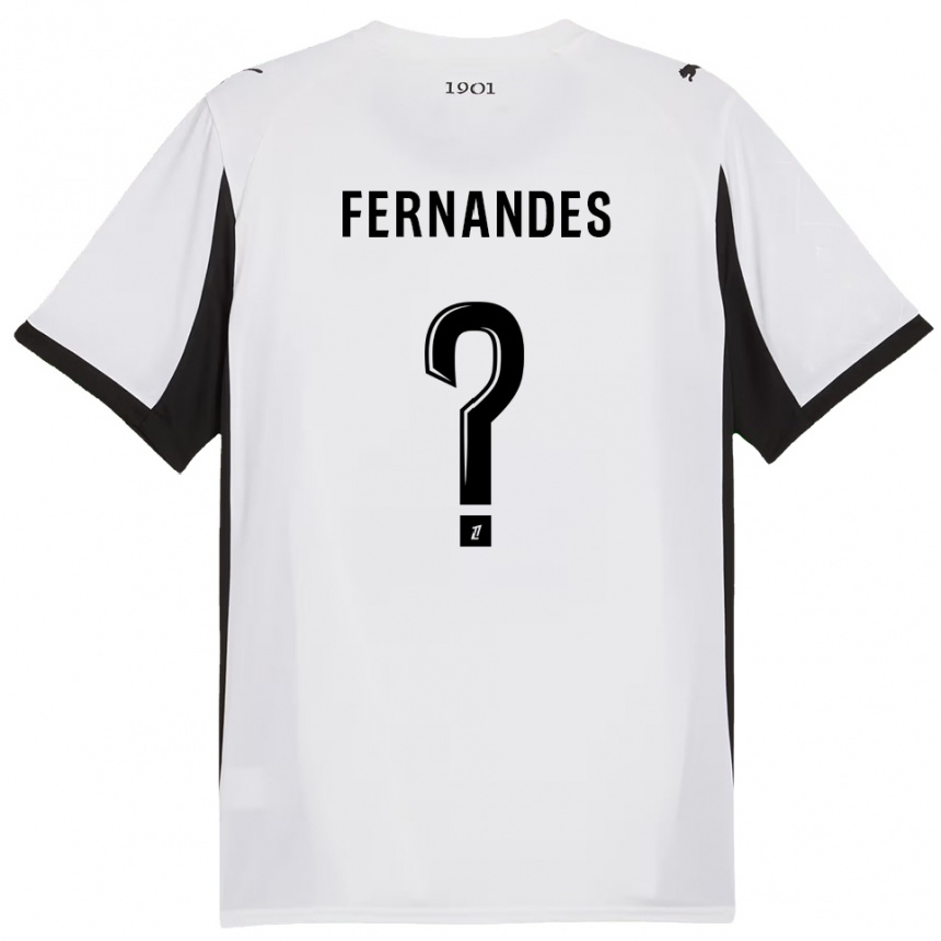 גברים כדורגל Alexis Fernandes #0 לבן שחור הרחק ג'רזי 2025/26