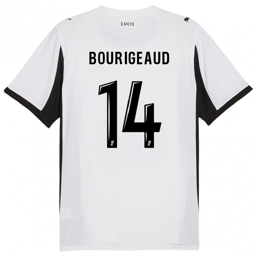 גברים כדורגל בנג'מין בוריז'ו #14 לבן שחור הרחק ג'רזי 2025/26 גברים כדורגל בנג'מין בוריז'ו #14 לבן שחור הרחק ג'רזי 2025/26