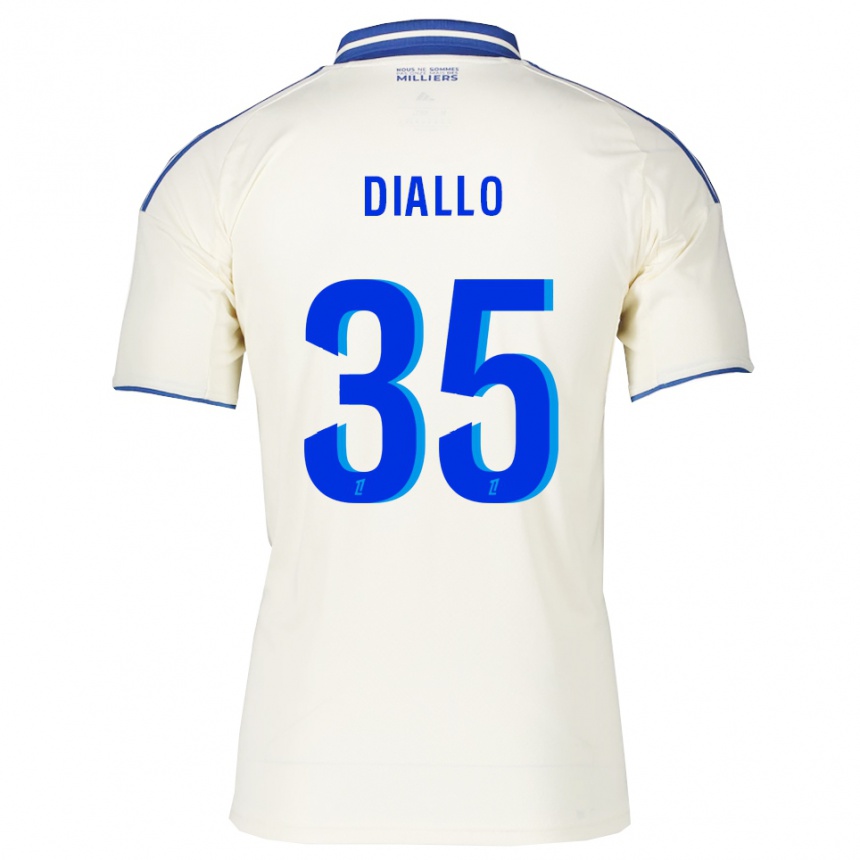 גברים כדורגל טידיאן אמאדו דיאלו #35 שמפניה כחול הרחק ג'רזי 2025/26