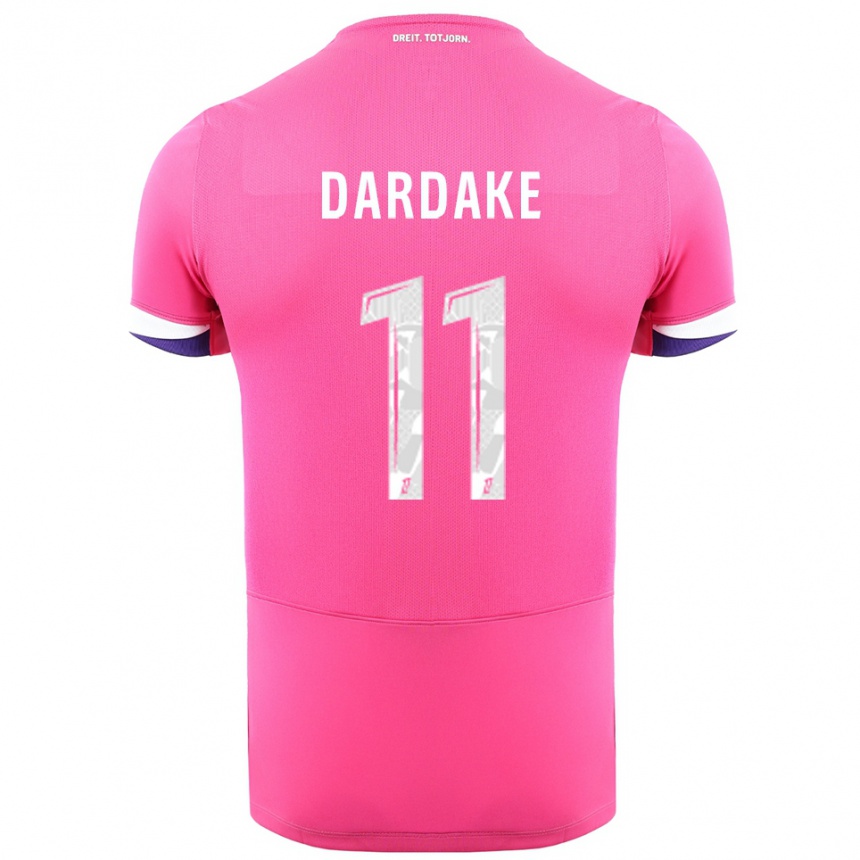 גברים כדורגל Wassim Dardake #11 ורוד לבן הרחק ג'רזי 2025/26