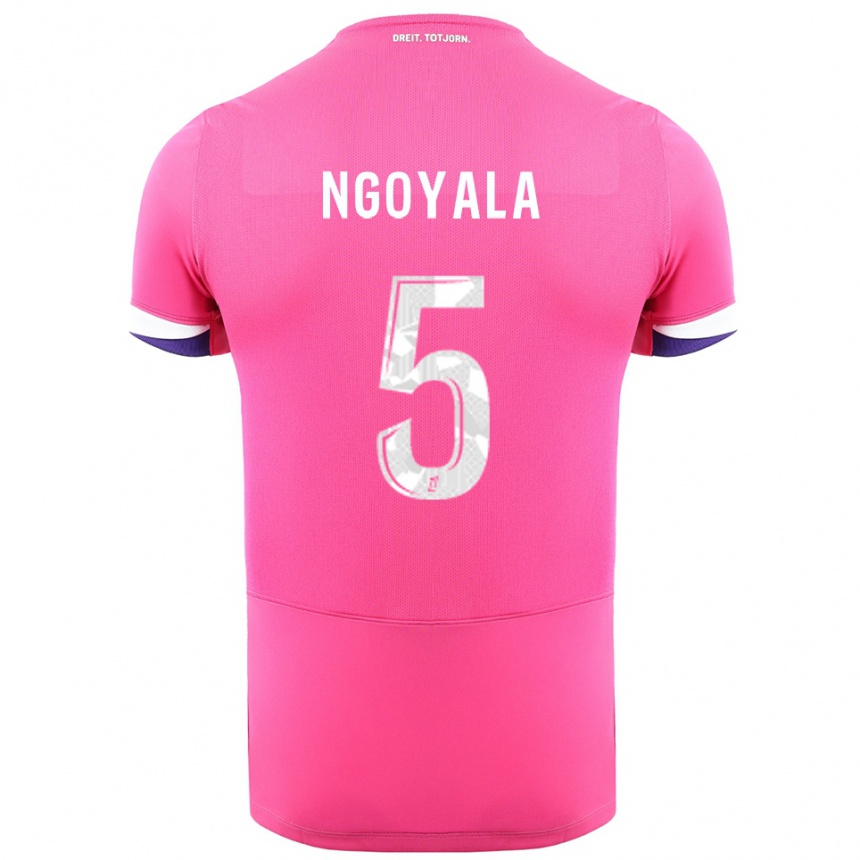גברים כדורגל פרדריק אפואל נגויאלה #5 ורוד לבן הרחק ג'רזי 2025/26