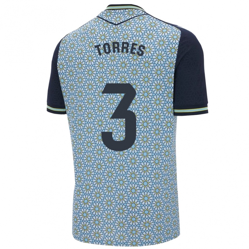 גברים כדורגל Alejandro Torres #3 כחול נייבי הרחק ג'רזי 2025/26