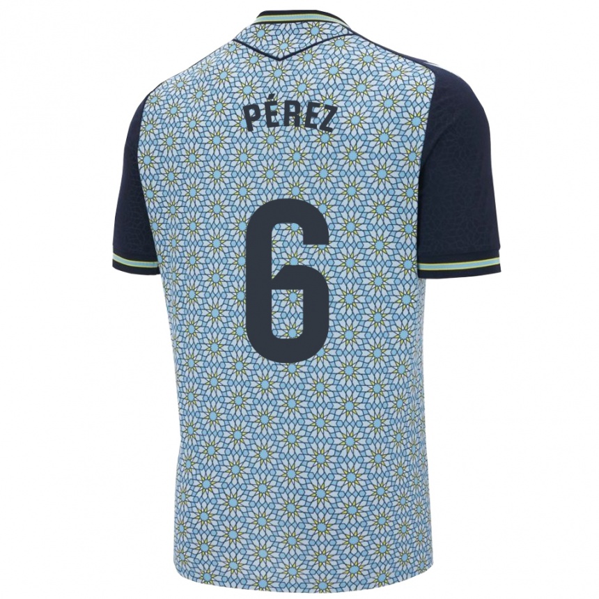 גברים כדורגל René Pérez #6 כחול נייבי הרחק ג'רזי 2025/26