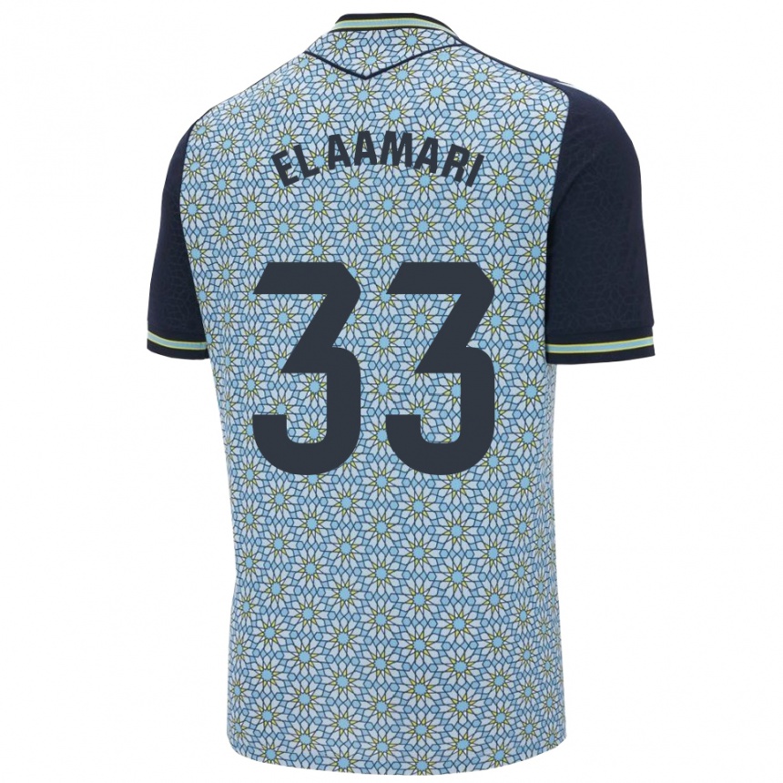גברים כדורגל Saif El Aamari #33 כחול נייבי הרחק ג'רזי 2025/26