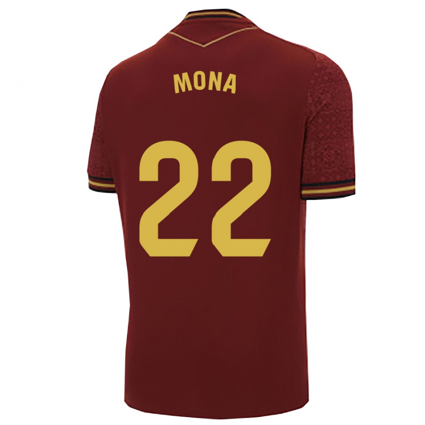 גברים כדורגל Patricia Bralo Morillo #22 בורדו זהב הרחק ג'רזי 2025/26