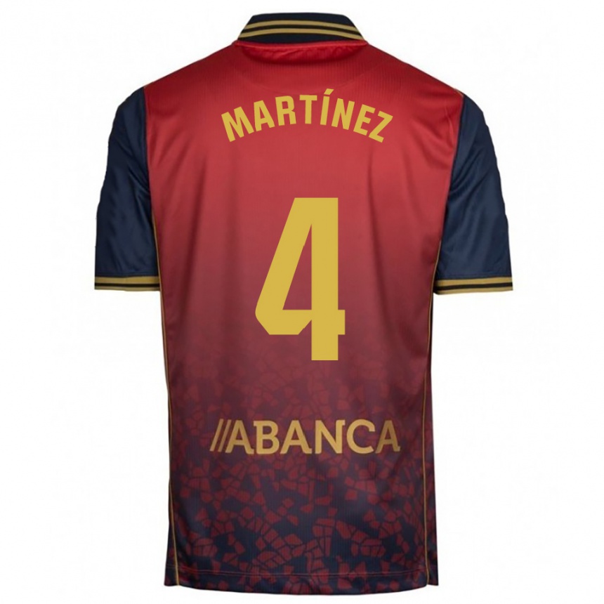 גברים כדורגל Pablo Martínez #4 אדום נייבי הרחק ג'רזי 2025/26