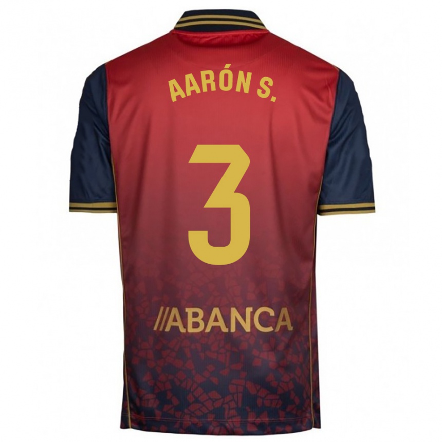 גברים כדורגל Aarón Sánchez #3 אדום נייבי הרחק ג'רזי 2025/26