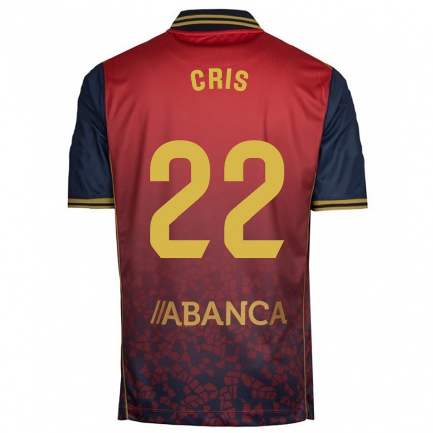 גברים כדורגל Cris #22 אדום נייבי הרחק ג'רזי 2025/26