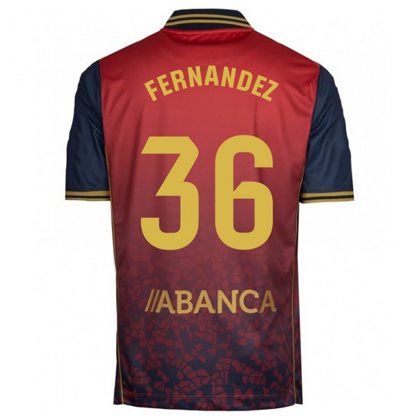 גברים כדורגל Rubén Fernández #36 אדום נייבי הרחק ג'רזי 2025/26