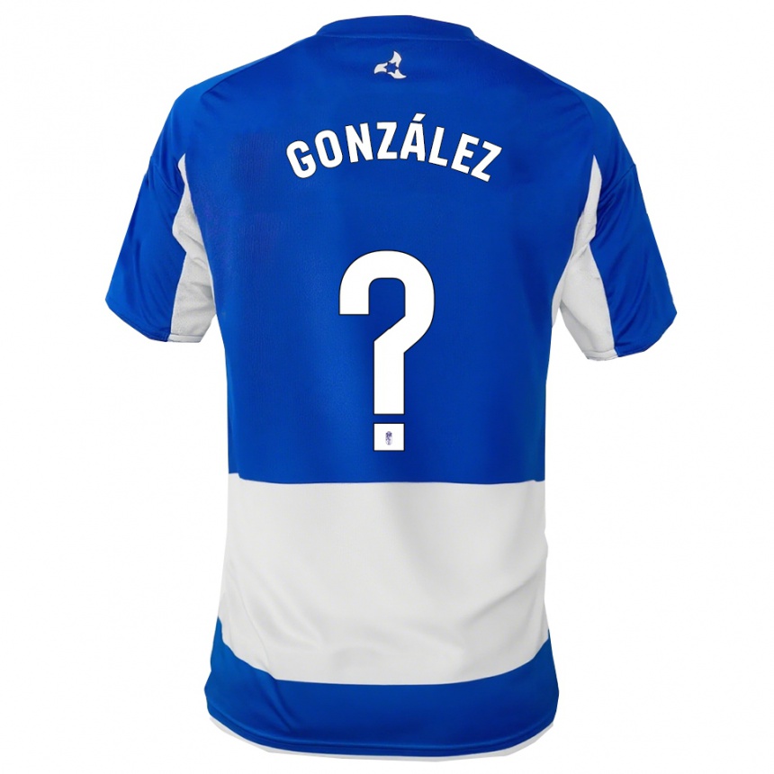 גברים כדורגל Pablo González #0 כחול לבן הרחק ג'רזי 2025/26