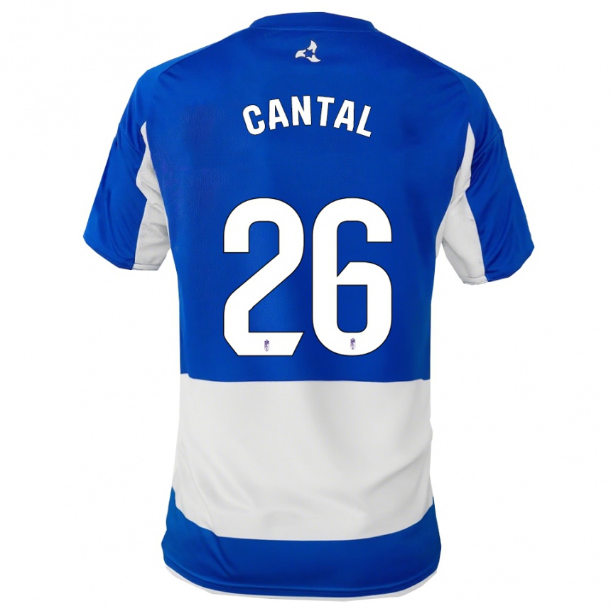 גברים כדורגל Paco Cantal #26 כחול לבן הרחק ג'רזי 2025/26