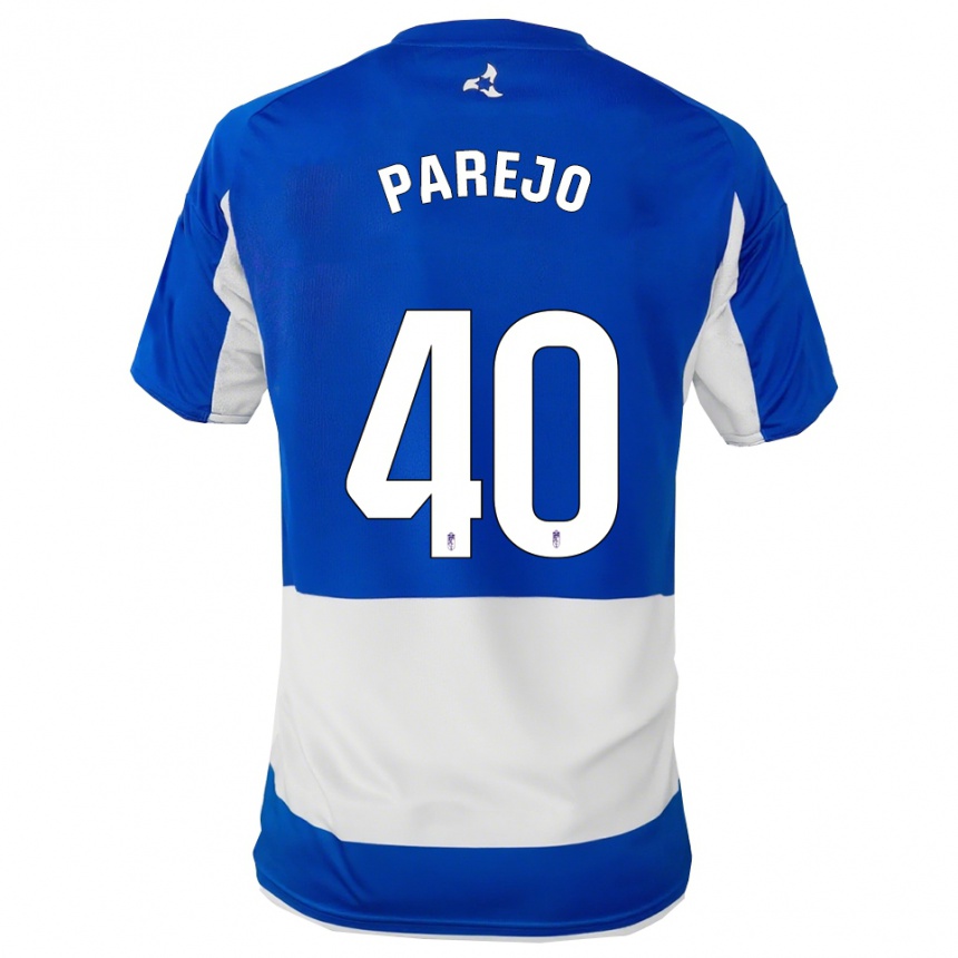 גברים כדורגל Jesús Parejo #40 כחול לבן הרחק ג'רזי 2025/26