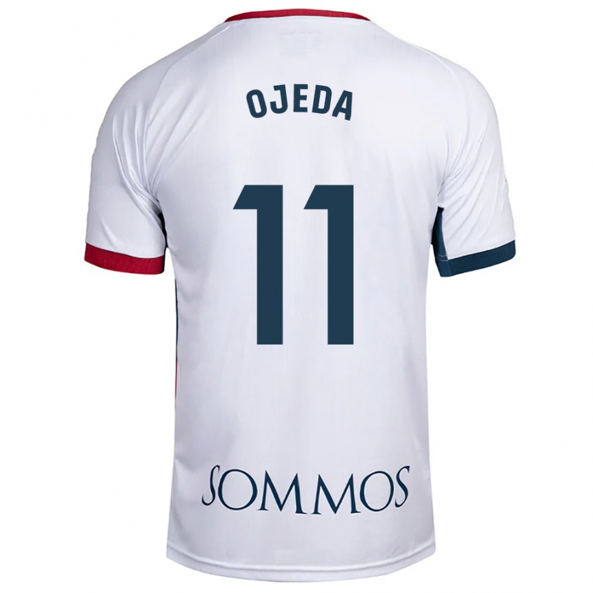 גברים כדורגל Raúl Ojeda #11 לבן אדום הרחק ג'רזי 2025/26