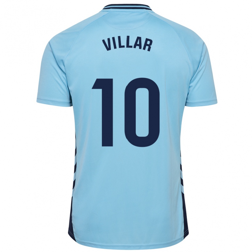 גברים כדורגל Andy Villar #10 תכלת הרחק ג'רזי 2025/26