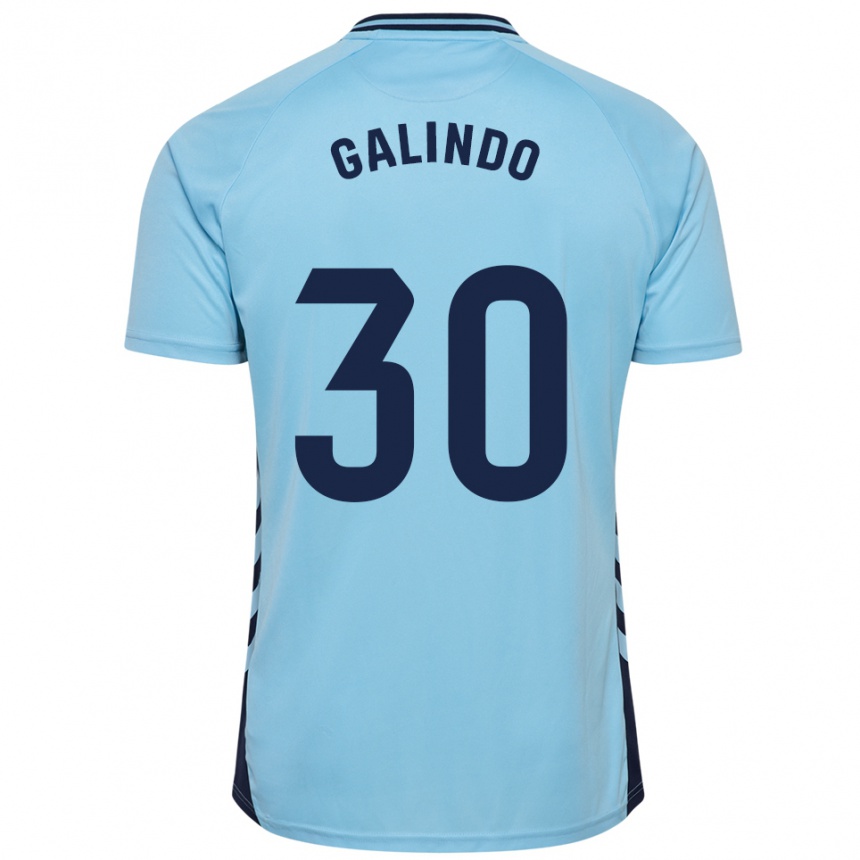 גברים כדורגל Cristian Galindo #30 תכלת הרחק ג'רזי 2025/26