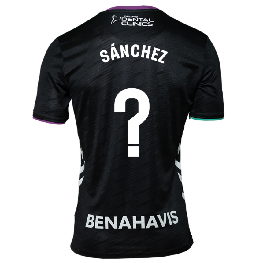 גברים כדורגל Álvaro Sánchez #0 שחור סגול ירוק הרחק ג'רזי 2025/26