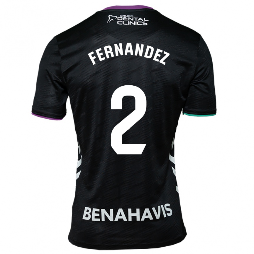 גברים כדורגל Aron Neqach Fernández #2 שחור סגול ירוק הרחק ג'רזי 2025/26