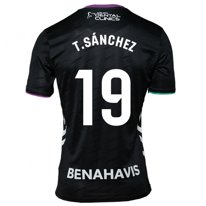 גברים כדורגל Toni Sánchez #19 שחור סגול ירוק הרחק ג'רזי 2025/26