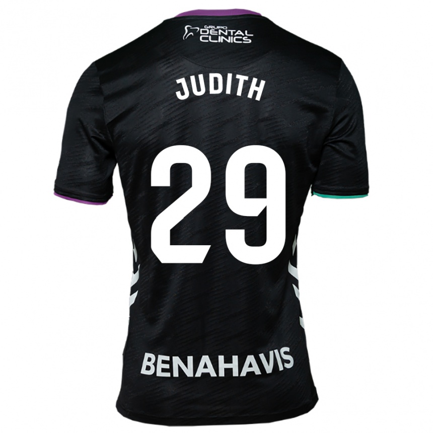 גברים כדורגל Judith Ruiz Torres #29 שחור סגול ירוק הרחק ג'רזי 2025/26